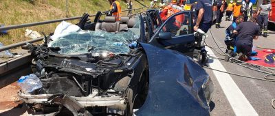 Auf der A 620 kam es am Dienstagmittag zu einem schweren Unfall. Foto: Becker & Bredel