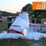 In Bexbach ist am heutigen Donnerstagabend (04. Juli 2019) ein Kleinflugzeug abgestürzt. Foto: Brandon-Lee Posse