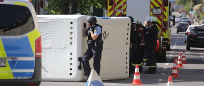 Das SEK wurde zu dem Einsatz in Wallerfangen hinzugezogen, nachdem ein junger Mann seine Mutter bedroht hatte. Foto: BeckerBredel