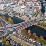 Der Unfall ereignete sich vor der Wilhelm-Heinrich-Brücke in Saarbrücken. Foto: BeckerBredel