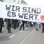 Der Streik der Busfahrerinnen und Busfahrer geht derzeit weiter. Foto: BeckerBredel