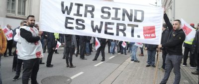 Der Streik der Busfahrerinnen und Busfahrer geht derzeit weiter. Foto: BeckerBredel