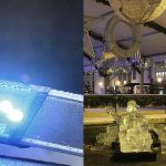 Auf dem Luxemburger Weihnachtsmarkt stürzte eine Eisskulptur ein. Dabei wurde ein zweijähriges Kind tödlich verletzt. Foto (rechts): Police Grand-Ducale | Foto (links): dpa-Bildfunk/Karl-Josef Hildenbrand