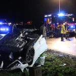 Auf der B41 in Neunkirchen kam es am Abend (14.12.2019) zu einem schweren Verkehrsunfall. Die Strecke ist aktuell gesperrt. Foto: Brandon-Lee Posse