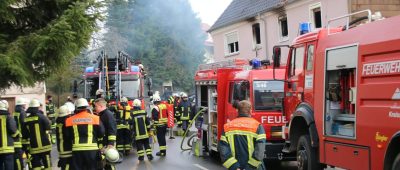 In Steinberg-Deckenhardt kam es am Samstag zu einem Großeinsatz der Feuerwehr. Foto: Brandon-Lee Posse