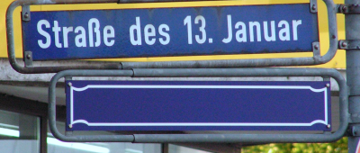 Hier zu sehen: das Schild in Saarbrücken. Foto: flickr/Alastair Burt/CC2.0-Lizenz