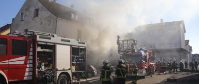 Hier zu sehen: der Einsatzort in Saarlouis-Roden. Foto: BeckerBredel