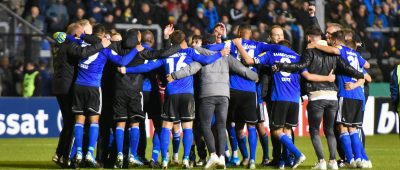 Der 1. FC Saarbrücken will seinen Fans auch gegen Fortuna Düsseldorf einen magischen Pokalabend bescheren. Symbolfoto: Oliver Dietze/dpa-Bildfunk