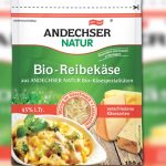 Der "Andechser Natur Bio Reibekäse" mit dem Mindesthaltbarkeitsdatum 03.04.2020 wird wegen möglicher Plastikteile im Produkt zurückgerufen. Foto: Lebensmittelwarnung.de