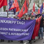 Anlässlich des Weltfrauentags kam es in Saarbrücken zu einer Demonstration. Foto: BeckerBredel