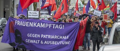 Anlässlich des Weltfrauentags kam es in Saarbrücken zu einer Demonstration. Foto: BeckerBredel