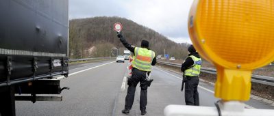 An der Goldenen Bremm in Saarbrücken finden heute verstärkte Kontrollen aufgrund der Corona-Krise statt. Archivfoto: BeckerBredel