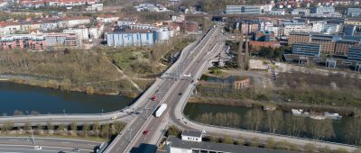 Die Westspangenbrücke wird ab April weiter saniert. Foto: BeckerBredel