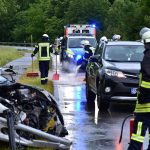 Hier zu sehen: die Unfallstelle auf der Landstraße. Foto: BeckerBredel