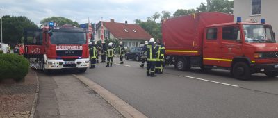 Kurzzeitig musste die Losheimer Straße voll gesperrt werden. Foto: Florian Blaes/News-Trier