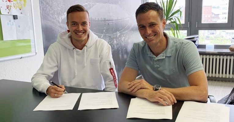 FCS-Neuzugang Sebastian Bösel (links) und Sportdirektor Marcus Mann. Foto: Sebastian Bösel/Instagram