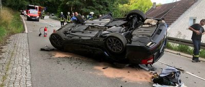 Der Wagen überschlug sich mehrfach. Foto: Lukas Becker/Feuerwehren Landkreis St. Wendel/Facebook