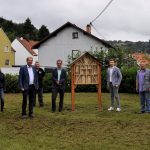 Das neue Wildbienenhotel am Enchenberger Platz in Hangard. Foto: Neufang-Hartmuth