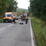 Auf der B407 wurde ein Motorradfahrer aus Merzig-Wadern bei einem Wild-Unfall schwer verletzt. Foto: Florian Blaes/newstr