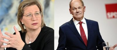 Die saarländische SPD-Landesvorsitzende Anke Rehlinger hält Olaf Scholz für den richtigen Kanzlerkandidaten der SPD. Fotos: Harald Tittel & Kay Nietfeld/dpa-Bildfunk