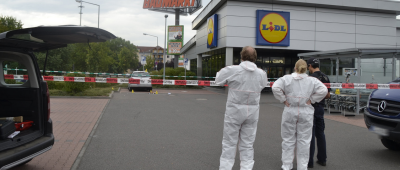 Der Vorfall hat sich auf dem Lidl-Parkplatz am Forum in Homburg ereignet. Foto: BeckerBredel