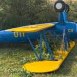 Hier zu sehen: die auf dem Flugplatz Pottschütthöhe verunfallte Maschine. Foto: Polizei Waldfischbach-Burgalben