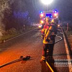 Die Feuerwehr wurde am späten Samstagabend wegen eines brennenden Autos in Altenkessel alarmiert. Foto: Freiwillige Feuerwehr Saarbrücken