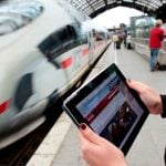 Nur 12 Prozent der Bahnhöfe in Deutschland sind mit kostenlosem WLAN ausgestattet. Im Saarland ist es nur einer. Symbolfoto: Oliver Berg/dpa-Bildfunk