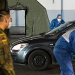 Unterstützung von der Bundeswehr gab es im Saarland unter anderem beim Betrieb der Test-Stationen. Symbolfoto: Oliver Dietze/dpa-Bildfunk