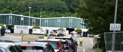 Hier zu sehen: das Testzentrum am Saarbrücker Messegelände. Dort herrschte in den ersten Tagen großer Andrang. Archivfoto: BeckerBredel