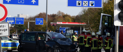 Der Unfall ereignete sich am Grenzübergang Goldenen Bremm. Foto: BeckerBredel