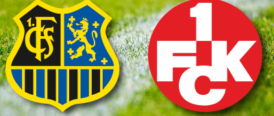 Am Sonntag spielt der 1. FC Saarbrücken im Ludwigsparkstadion gegen den 1. FC Kaiserslautern. Fotos: (Hintergrund) Pixabay | Logos: Wikimedia Commons