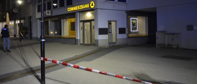 Die Sprengung ereignete sich in einer Filiale der "Commerzbank" in Homburg. Foto: BeckerBredel