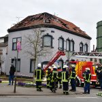 Der Dachstuhl des Hauses in Völklingen brannte bei dem Feuer aus. Foto: BeckerBredel