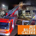 Das Feuer brach in einer Lagerhalle aus. Foto: BeckerBredel