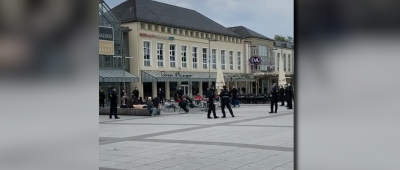 Die Polizei war mit mehreren Einsatzkräften vor Ort. Screenshot: Facebook/Padde Engel