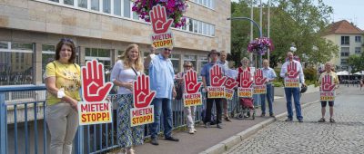 Der Aktionstag fand auf der Alten Brücke in Saarbrücken statt. Foto: BeckerBredel